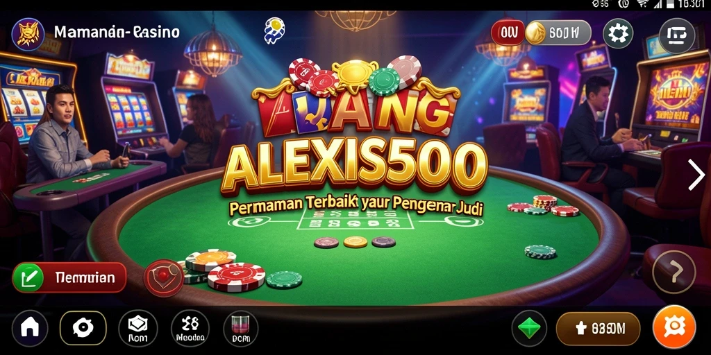 Tangkapan layar ALEXIS500 menampilkan pengalaman bermain Kasino yang mendebarkan.