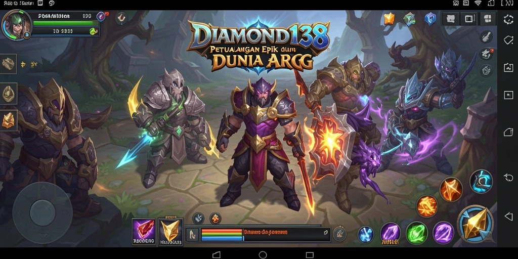 Tampilan gameplay DIAMOND138 yang menakjubkan dalam pertempuran ARPG.