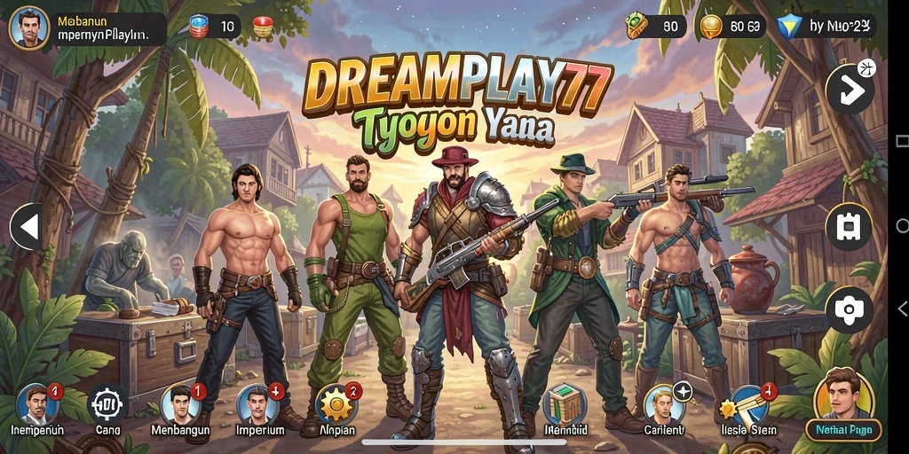 Tampilan layar permainan DREAMPLAY77 menampilkan antarmuka yang menarik dan gameplay yang menantang.