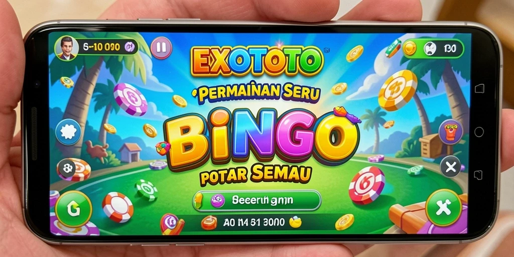 Tangkapan layar EXOTOTO menampilkan gameplay Bingo yang seru dan interaktif.