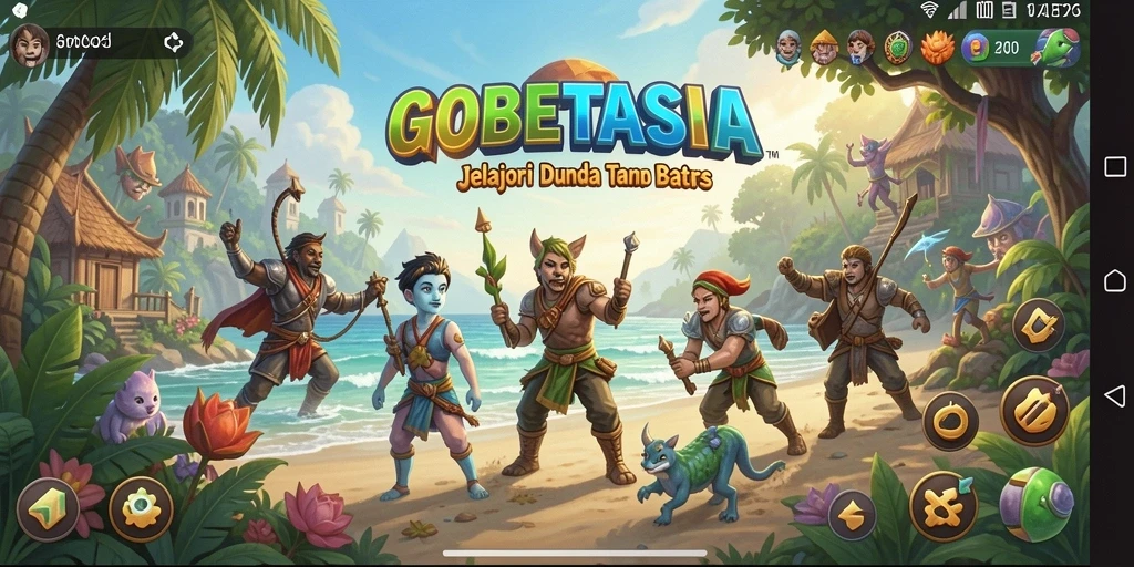 Tangkapan layar gameplay <strong>GOBETASIA</strong> menampilkan kebebasan eksplorasi dunia yang luas.