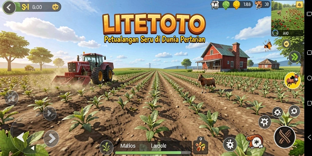 Tampilan gameplay LITETOTO yang menarik dan penuh warna.