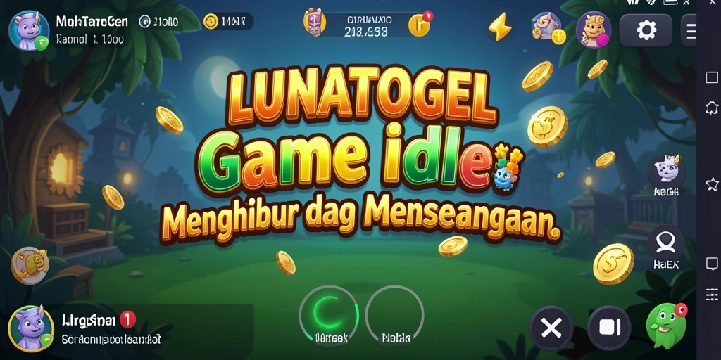 Tampilan gameplay LUNATOGEL yang menawan dan menghibur.