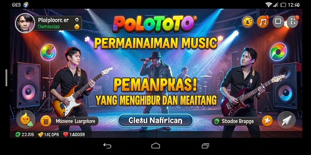 Screenshot utama POLOTOTO dengan tampilan gameplay yang menarik.