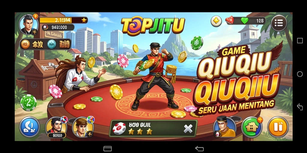 Tangkapan layar gameplay QiuQiu yang menarik dan seru.
