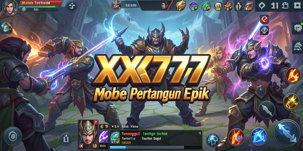 Gameplay intens di XXX777 dengan aksi seru antara karakter.